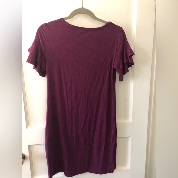 Purple day dress - Picture 2 of 3